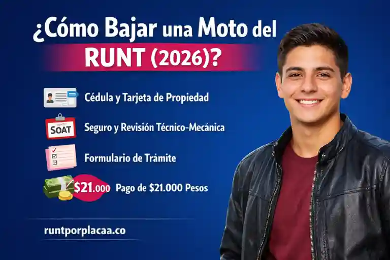 Como bajar una moto del RUNT (2026)