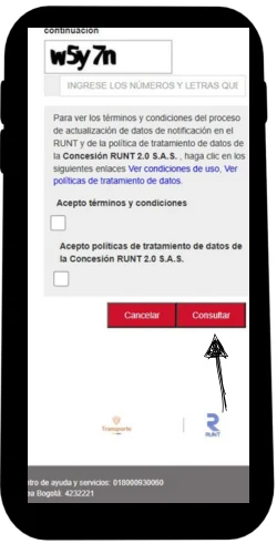 Hacer clic en Consultar