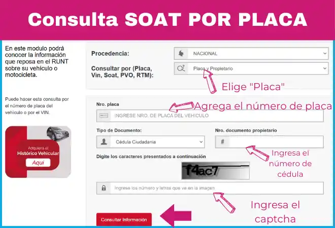 consultar SOAT Por Placa