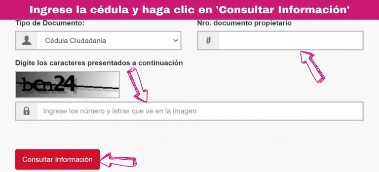 ingrese la cedula